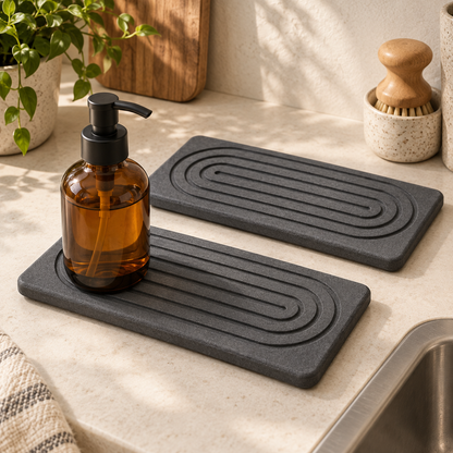 Diatomite Sink Trays, Pair