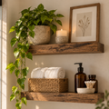 Rowan — Wood Floating Shelves, Set of 2