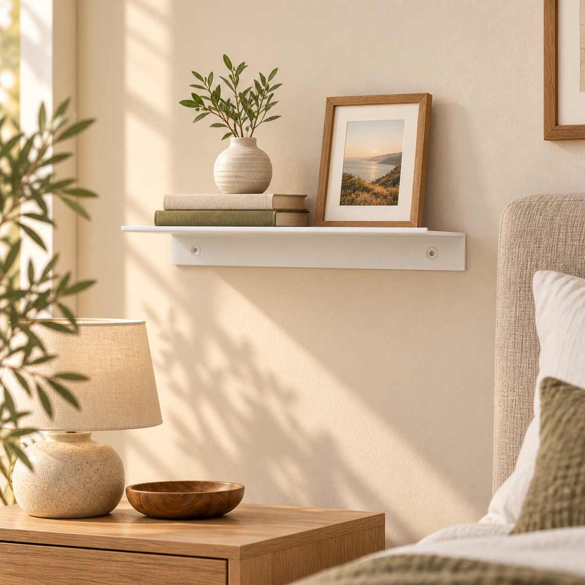 Slim Aluminum Wall Shelf