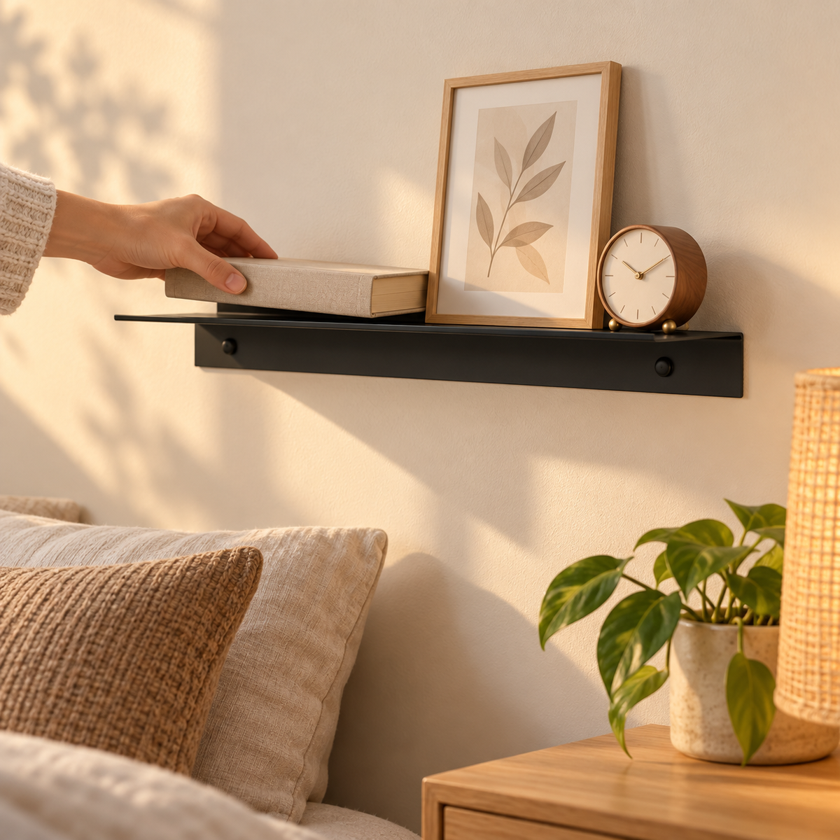 Slim Aluminum Wall Shelf