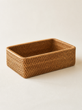 Hand-Woven Wicker Basket