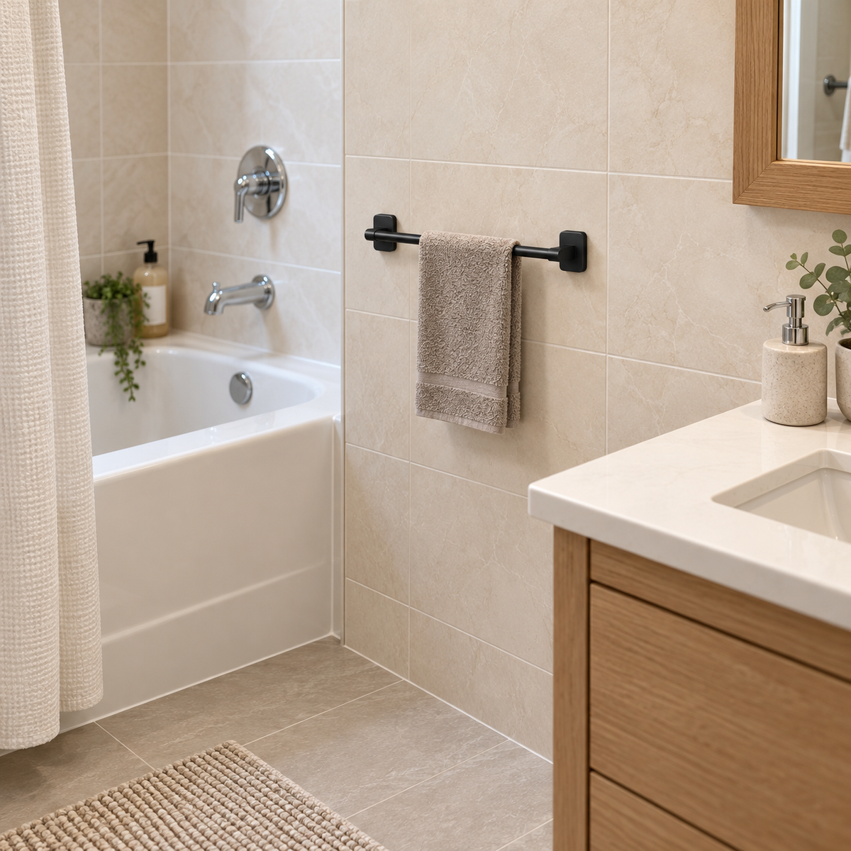 Adhesive Towel Bar