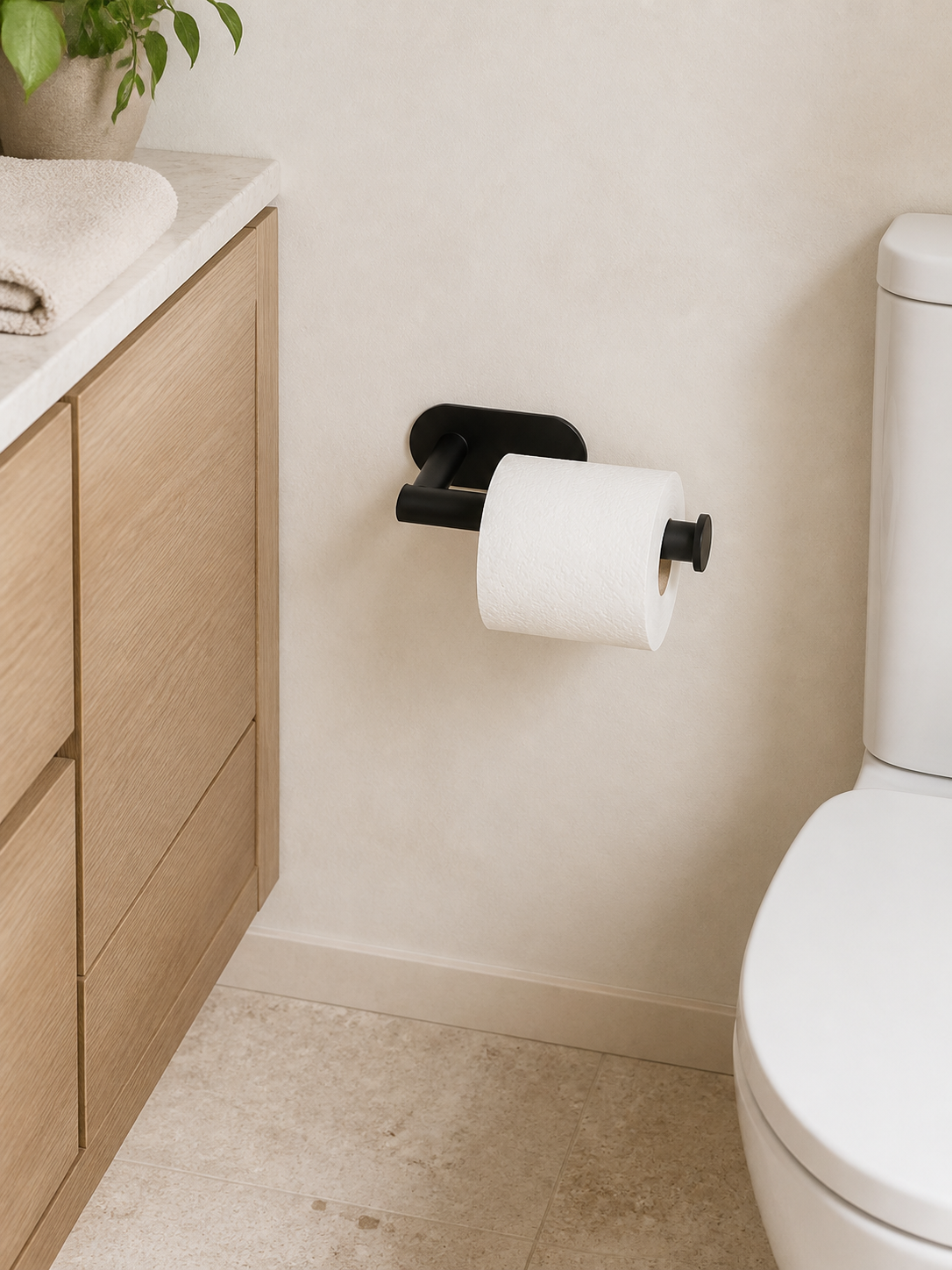 Self-Adhesive Toilet Paper Holder