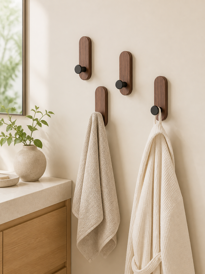 Walnut Hooks (Set of 4)