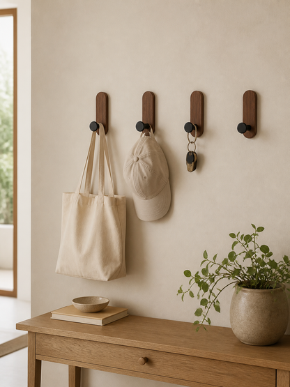 Walnut Hooks (Set of 4)