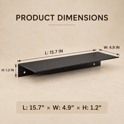 Slim Aluminum Wall Shelf