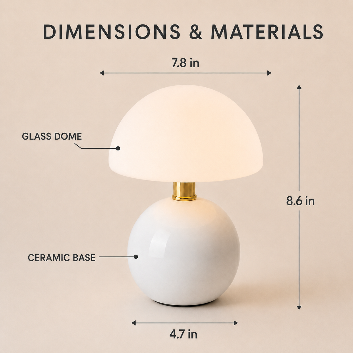 Milo — Mushroom Table Lamp