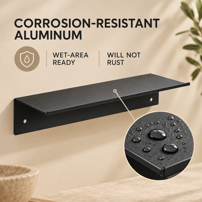 Slim Aluminum Wall Shelf