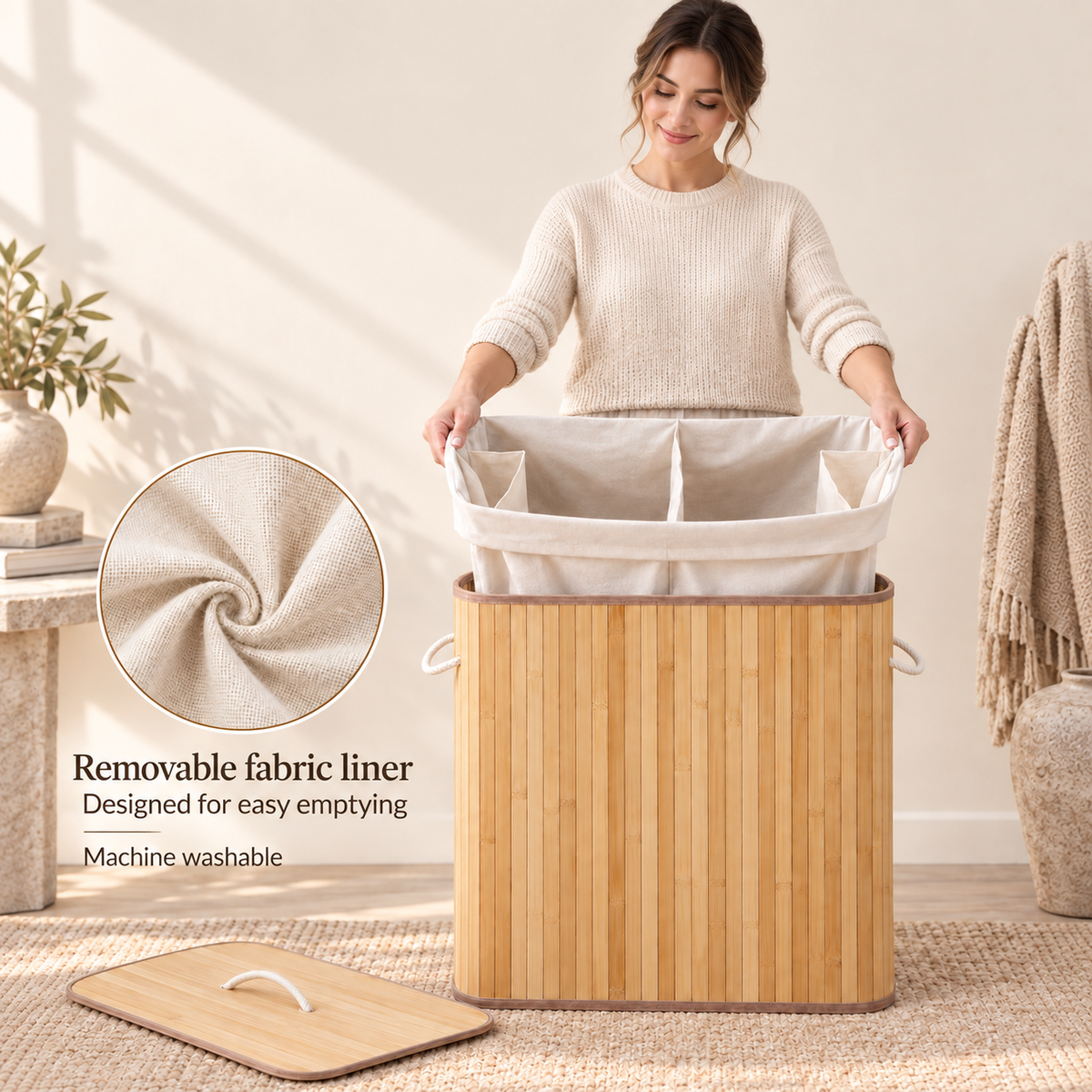 Bamboo Laundry Hamper