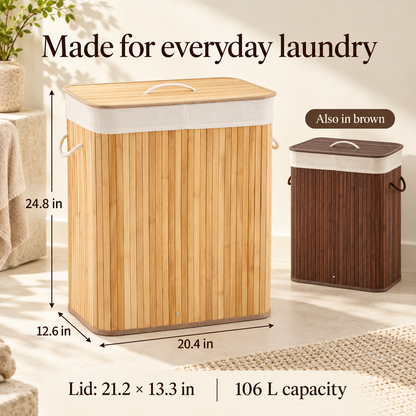 Bamboo Laundry Hamper