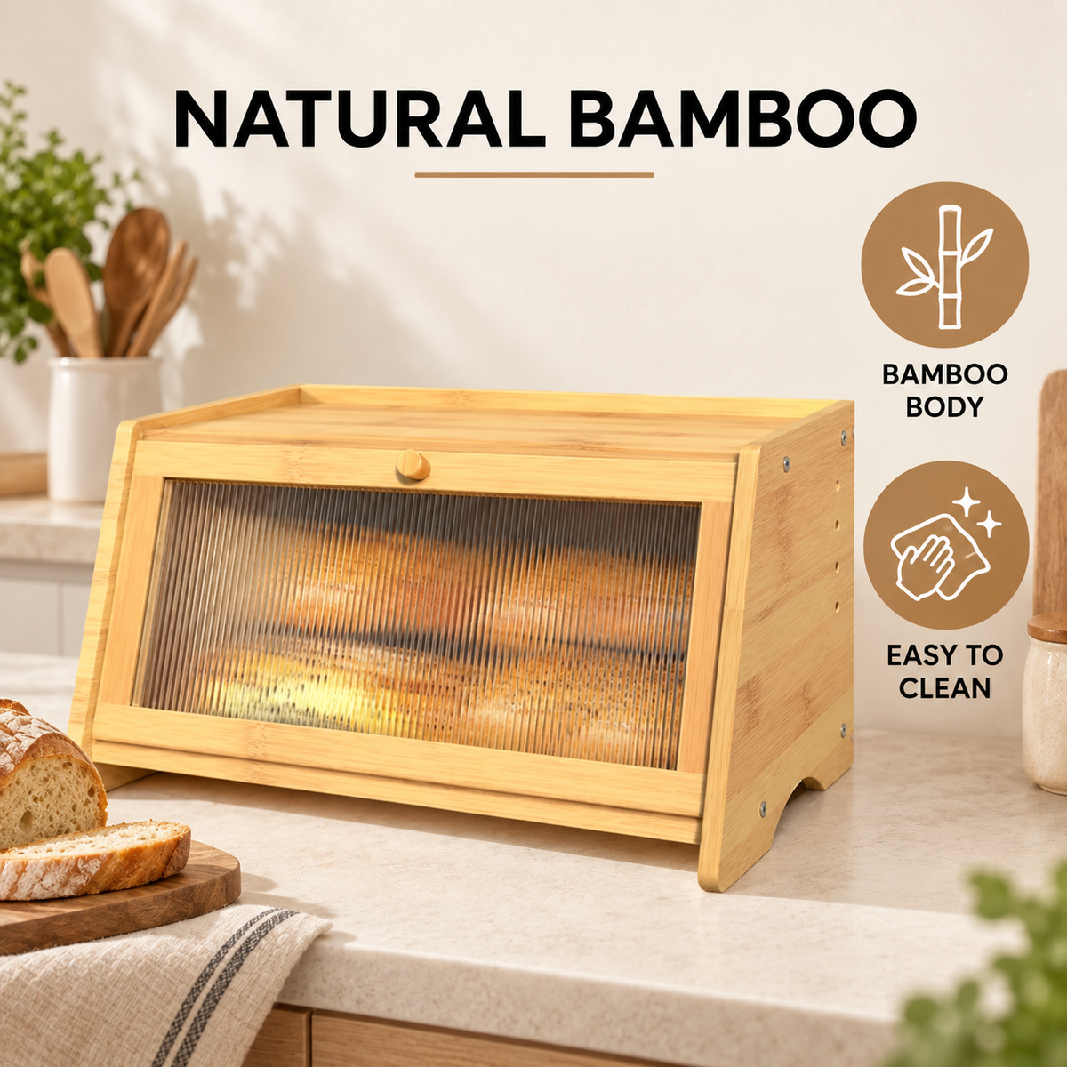 Fluted-Door Bread Box — infographic bamboo