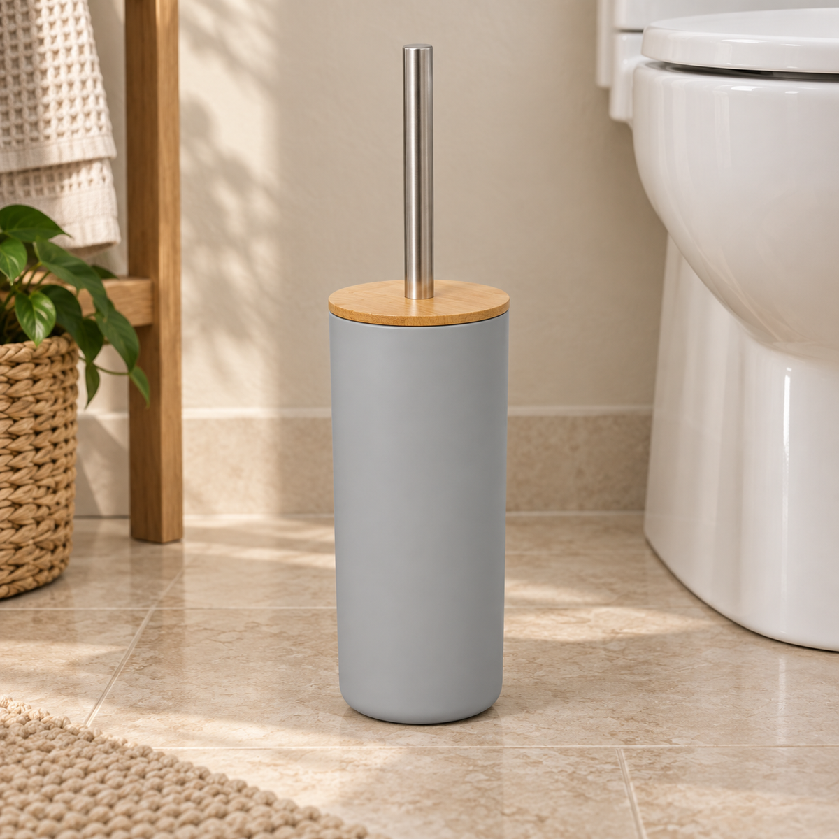 Toilet Brush & Holder — variant hero grey