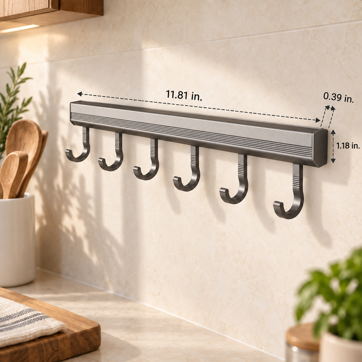 Wall Utensil Holder — dimensions