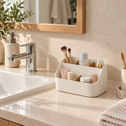 Divided Makeup Organizer — lifestyle ambient