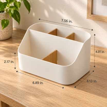 Divided Makeup Organizer — dimensions