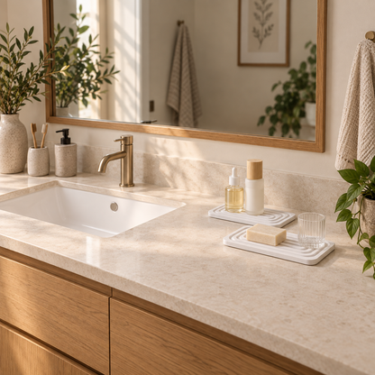 Diatomite Sink Trays, Pair — lifestyle ambient