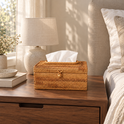 Woven Tissue Box — lifestyle ambient