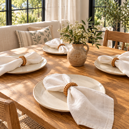Woven Napkin Rings, Set of 12 — lifestyle ambient