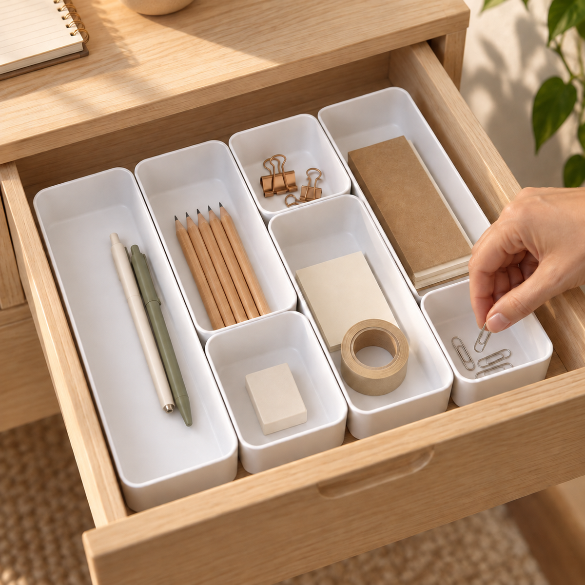 Drawer Organizer, Set of 7 — lifestyle in use