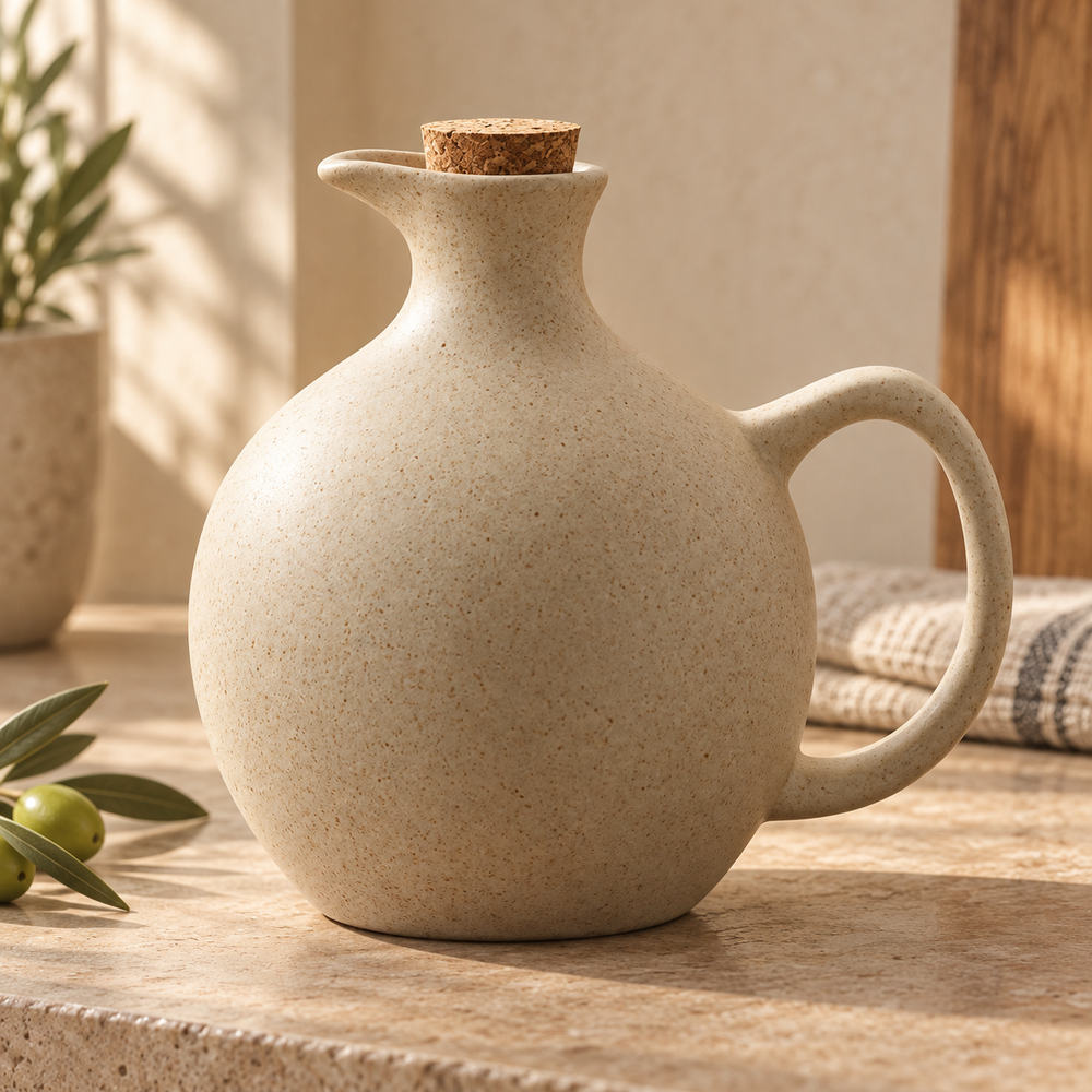 Round Ceramic Oil Dispenser — hero