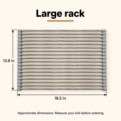 Roll-Up Dish Drying Rack — dimensions large