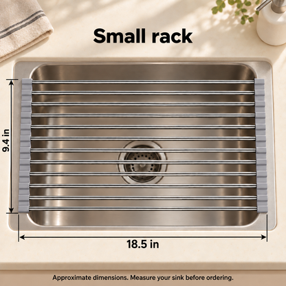 Roll-Up Dish Drying Rack — dimensions small