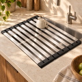 Folding Dish Drying Rack — hero lifestyle