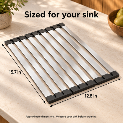Folding Dish Drying Rack — dimensions