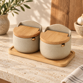 Ceramic Salt Cellars, Set of 2 — hero