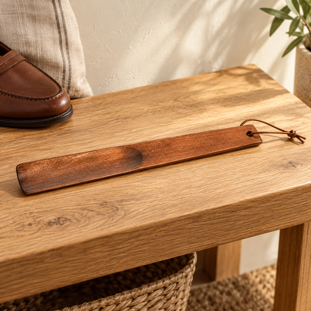 Wooden Shoe Horn — hero lifestyle
