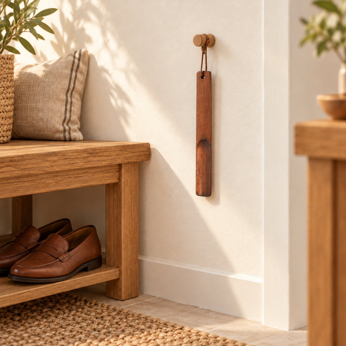 Wooden Shoe Horn — lifestyle ambient