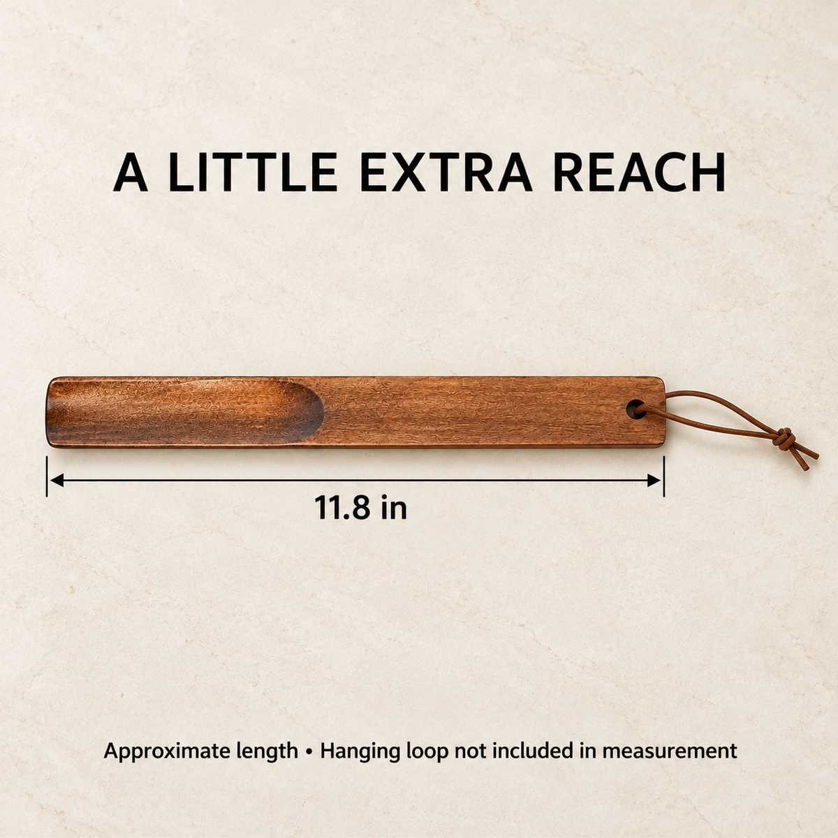Wooden Shoe Horn — dimensions