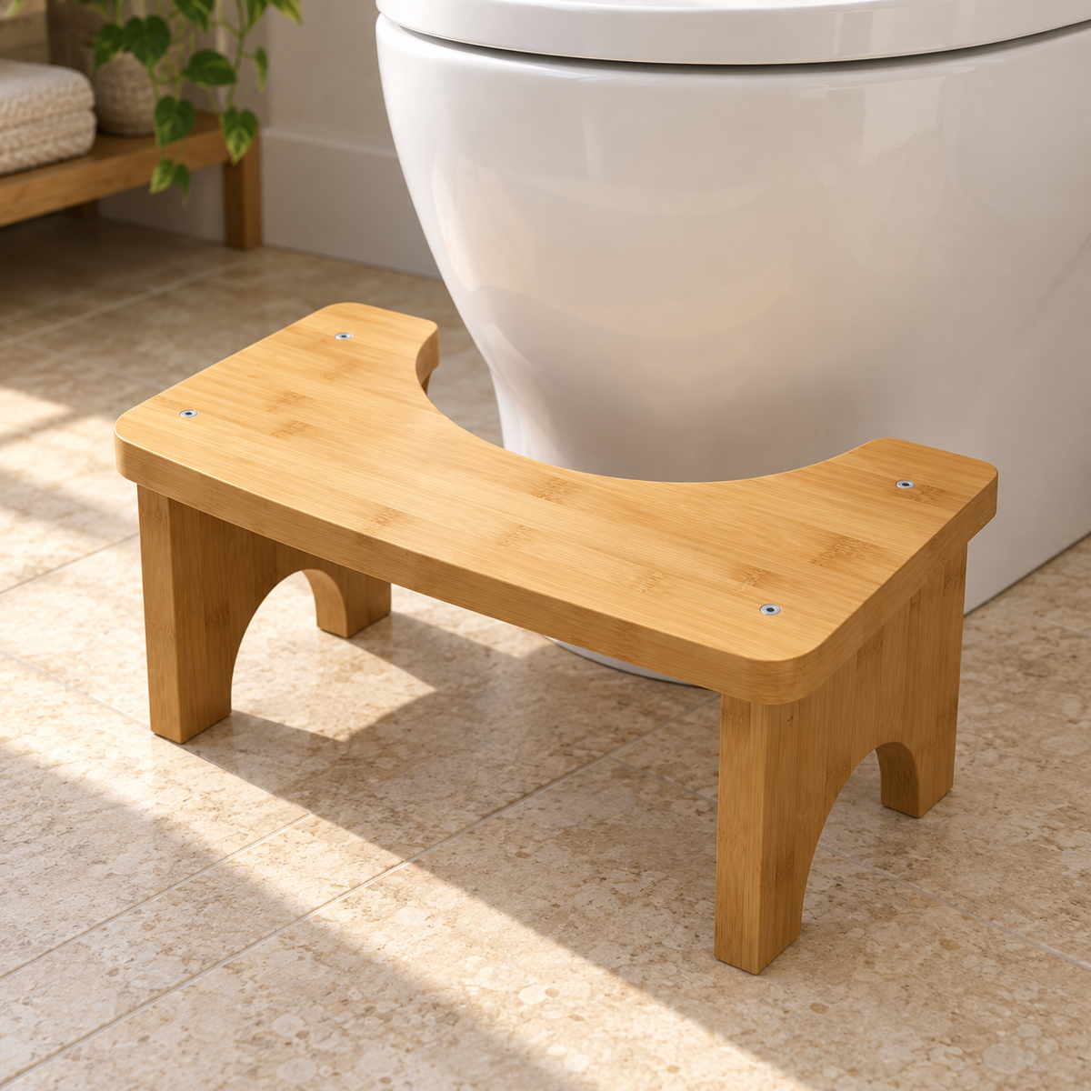 Bamboo Toilet Stool — hero