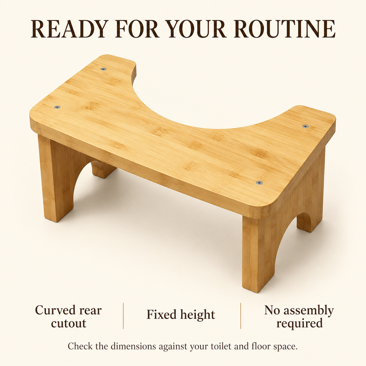 Bamboo Toilet Stool — infographic