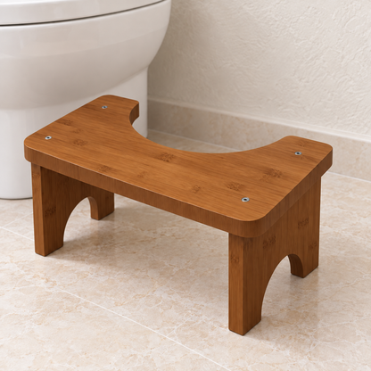 Bamboo Toilet Stool — variant brown hero