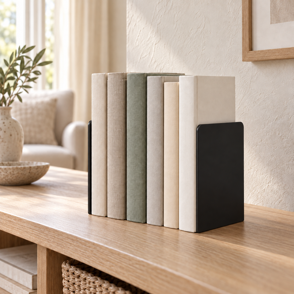 Metal Bookends, Pair — ambient