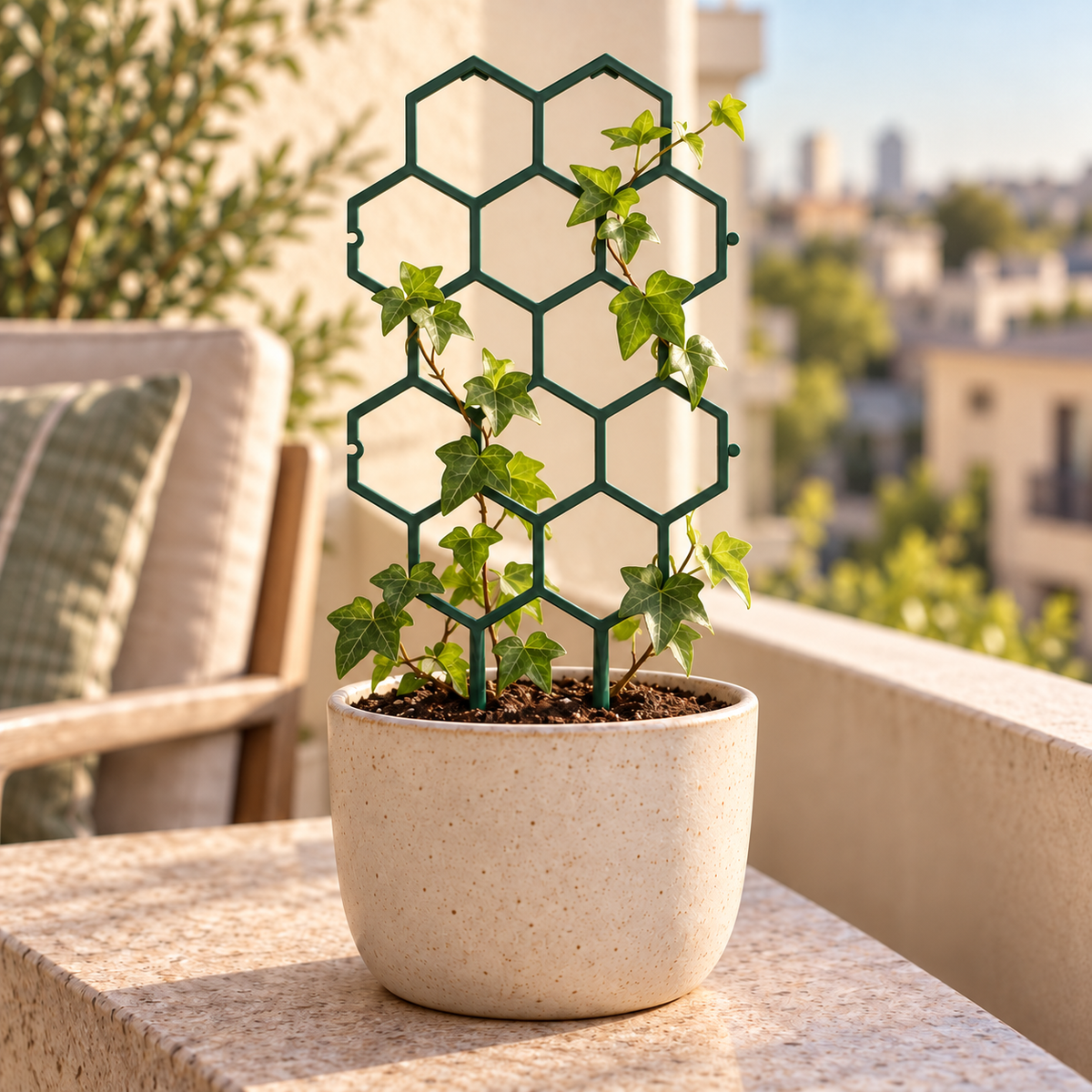 Honeycomb Plant Trellis, Set of 4 — ambient
