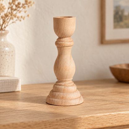 Wooden Taper Candleholder — hero lifestyle