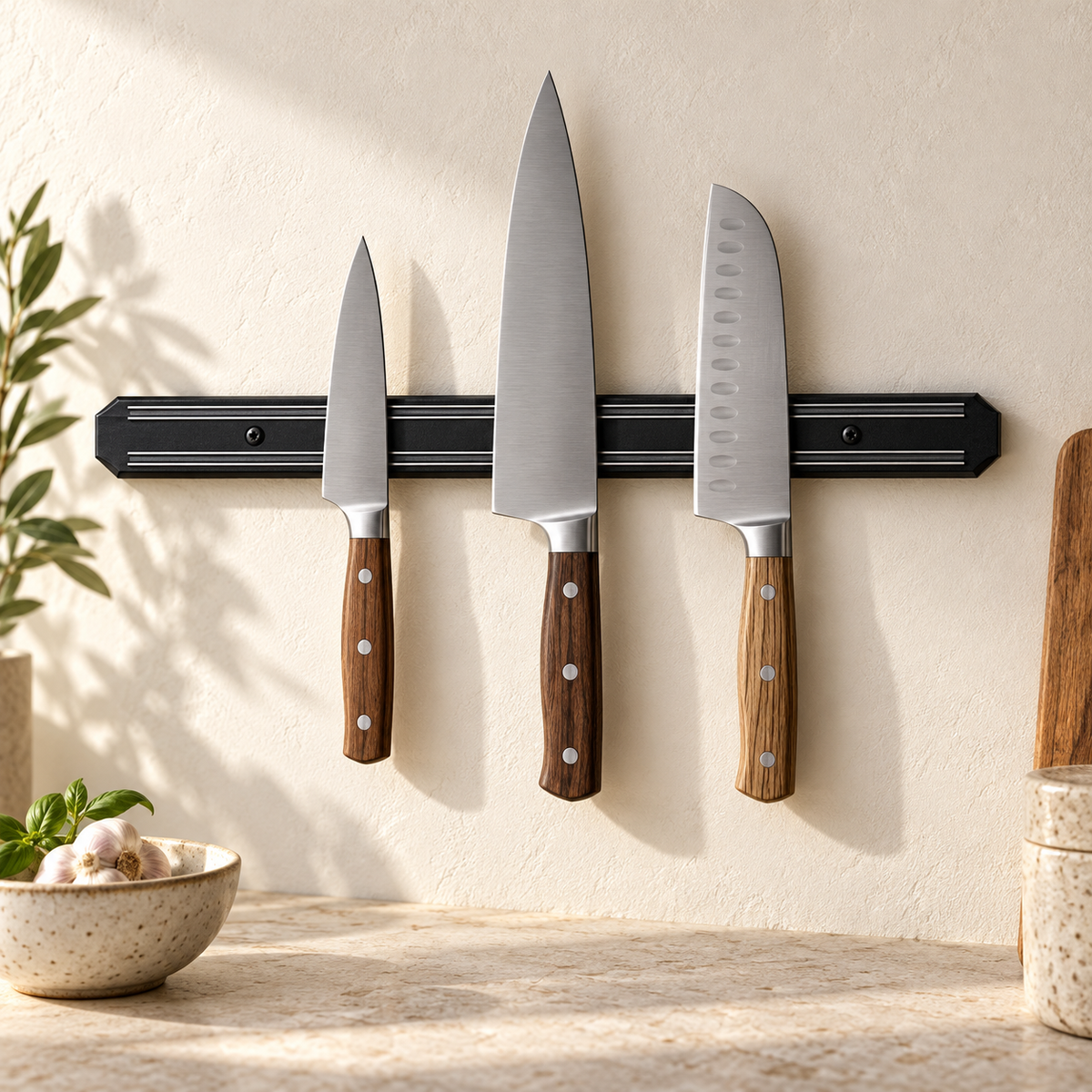 Magnetic Wall Knife Holder — hero lifestyle