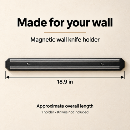 Magnetic Wall Knife Holder — dimensions