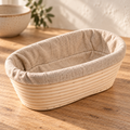 Rattan Banneton Basket with Liner — variant oval hero